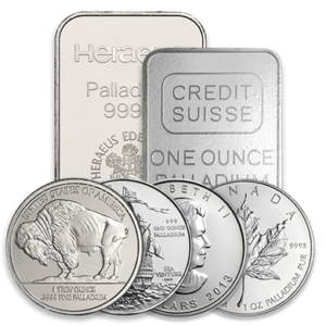 Palladium Bullion Coins / Bars